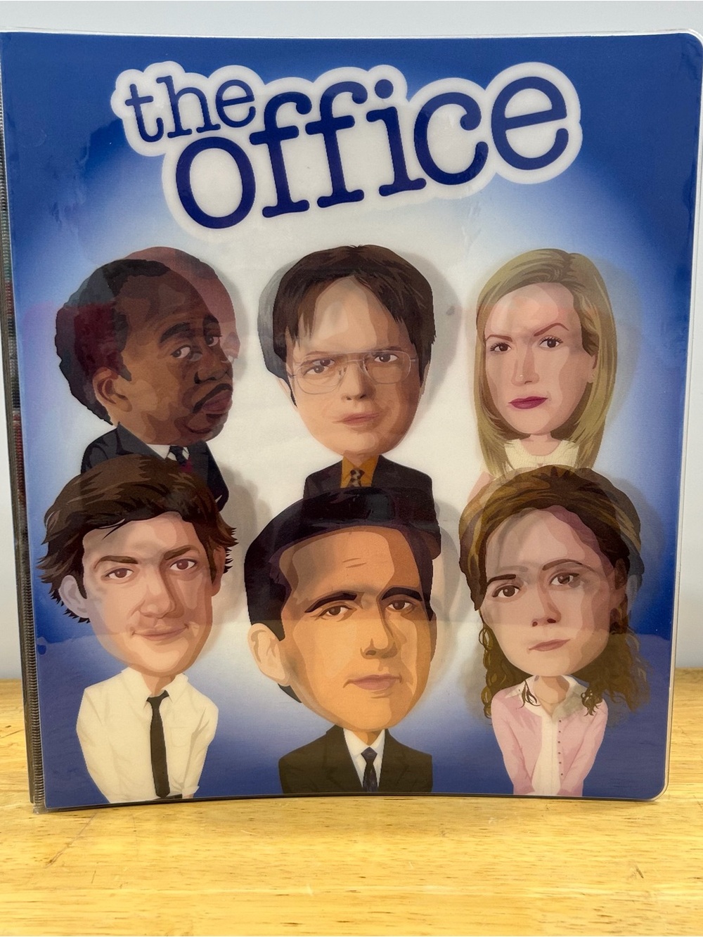 The Office Binder Lenticular Dwight Schrute Pam Michael Scott Jim Halpert 3-Ring